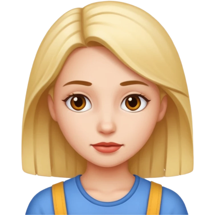 realistic portrait of girl emoji