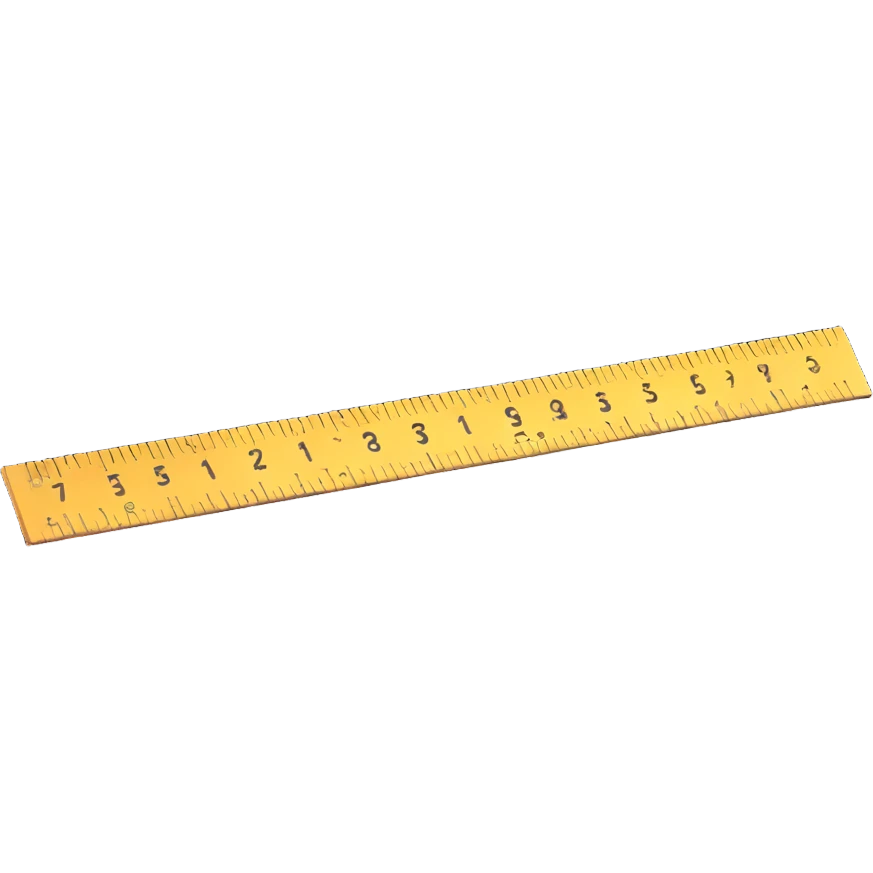 metallic inch ruler emoji