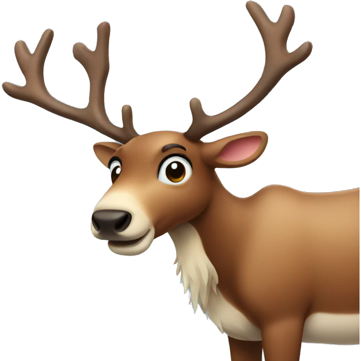 reindeer emoji