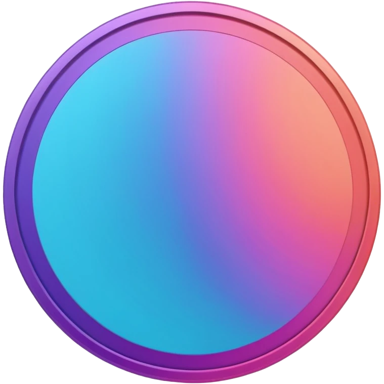 
coin color in in gradient of turquoise, blue, pink, purple, and coral
Rotate coin 45 degree   emoji
