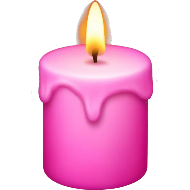 pink candle emoji