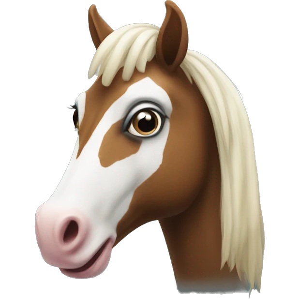 small horse clown emoji