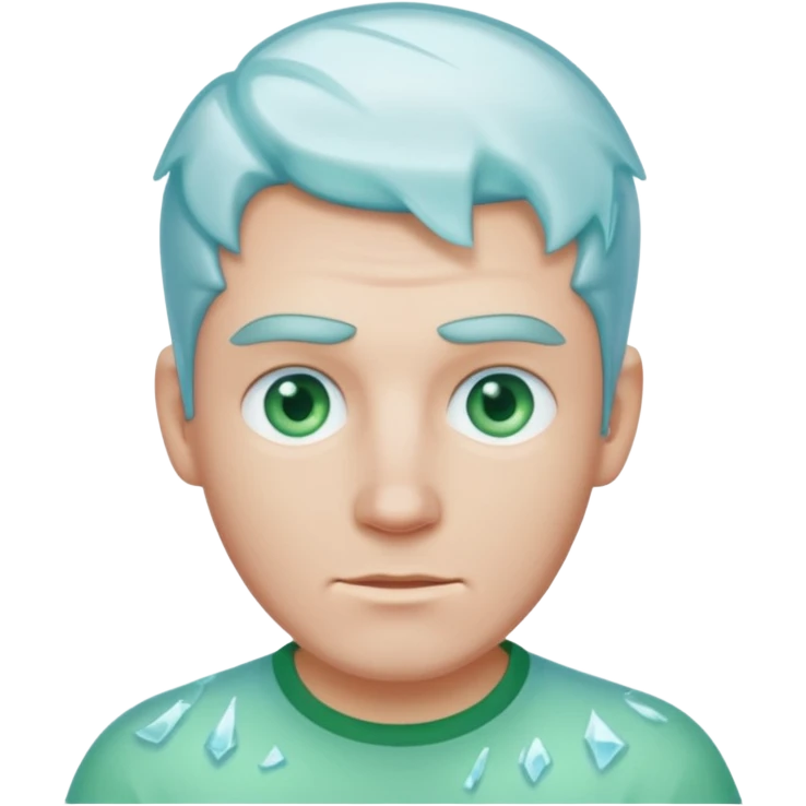ice man with green shirt emoji