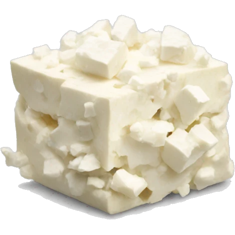crumbled feta cheese emoji