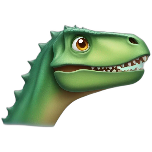 dinosaur with fever emoji