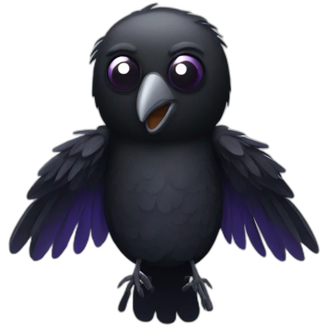 raven fly emoji