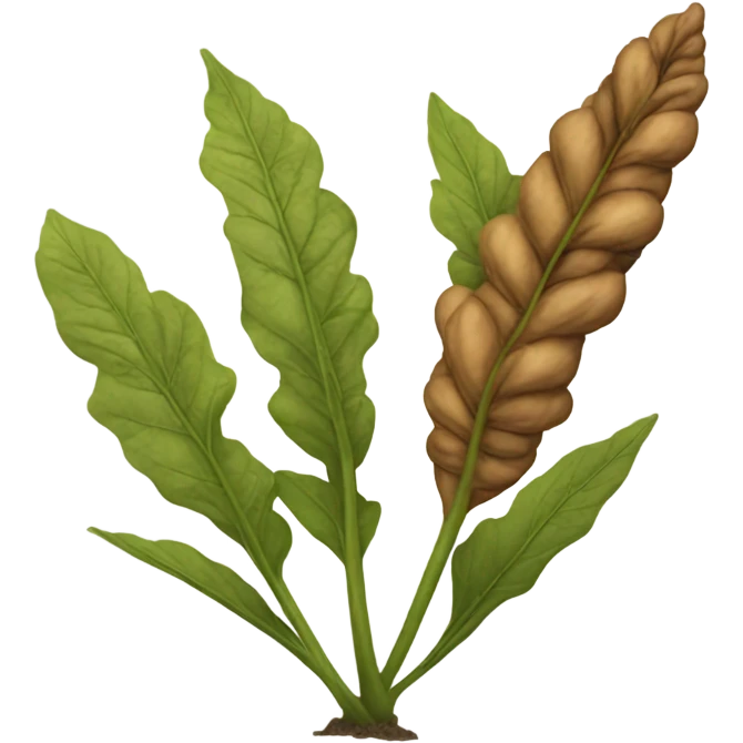 brown tobacco plant emoji