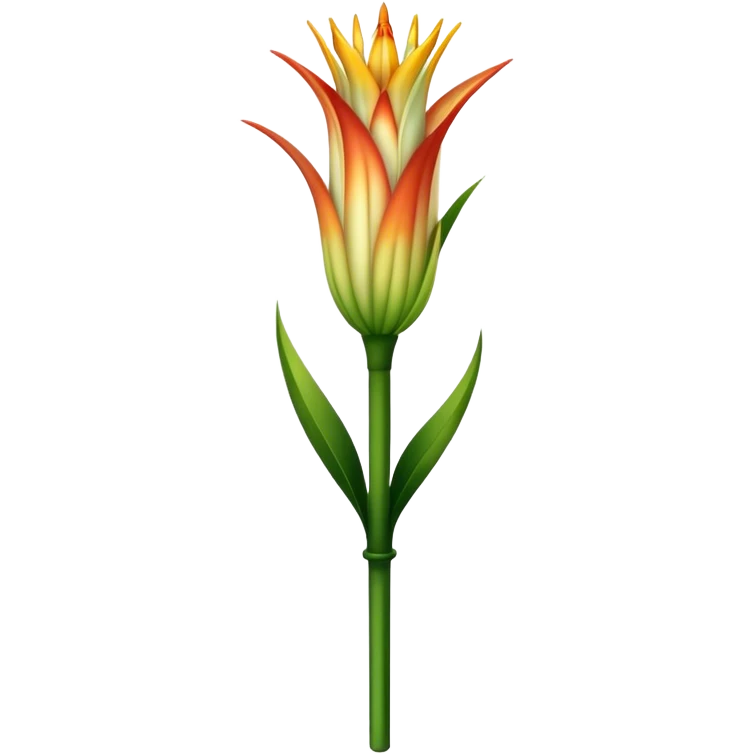 single Torch Lily flower, straight stem emoji