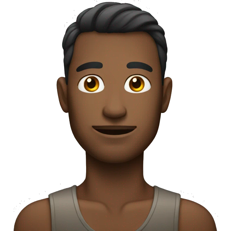 A man with no top on  emoji
