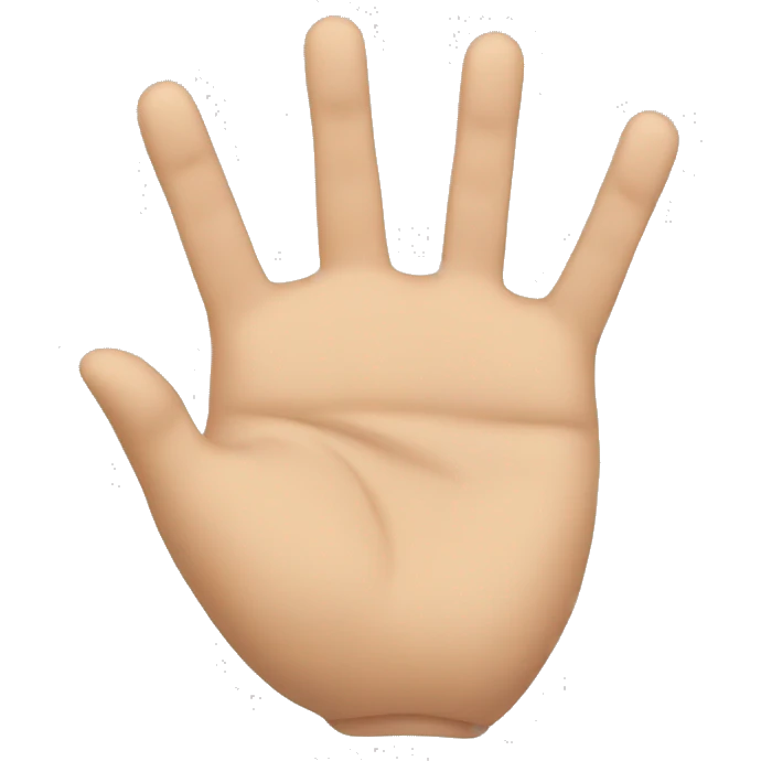 6 finger hand emoji