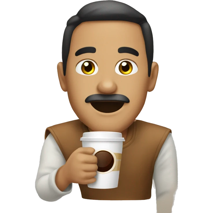 Hurón con un café  emoji