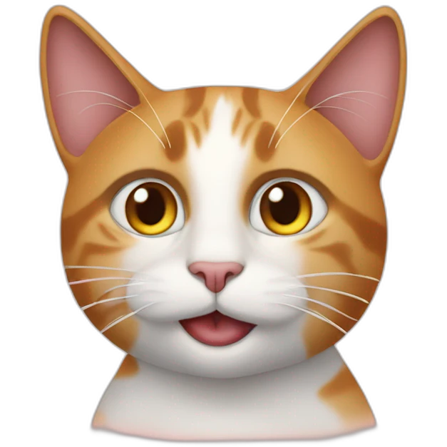 Q Cat with mango drans emoji
