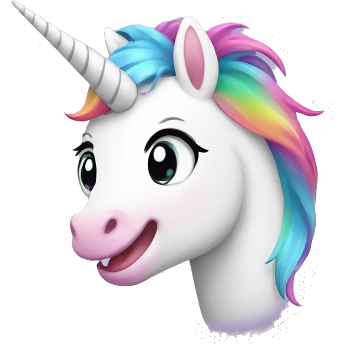 cute happy unicorn  emoji