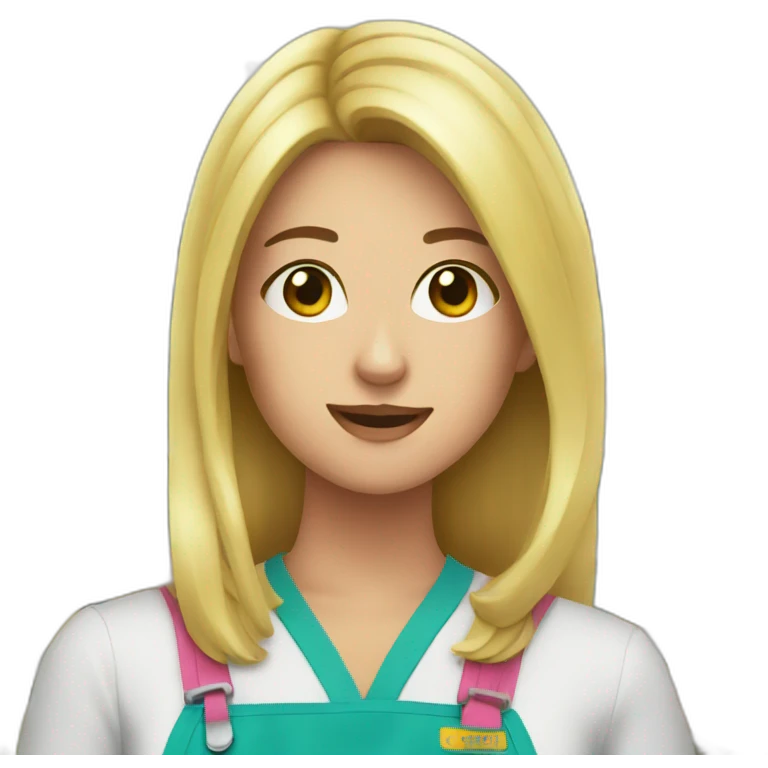 Fran works in a supermarket emoji