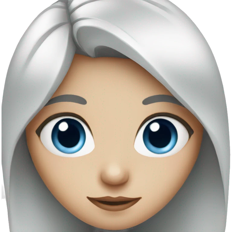 Girl with blue eyes emoji