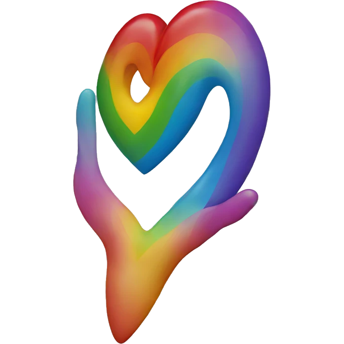 Rainbow heart emoji