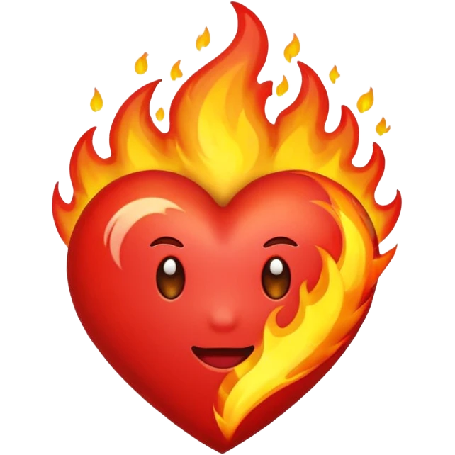 fire heart emoji emoji