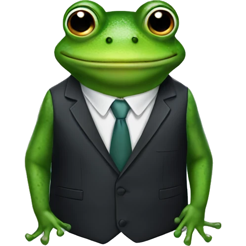 frog in suit emoji