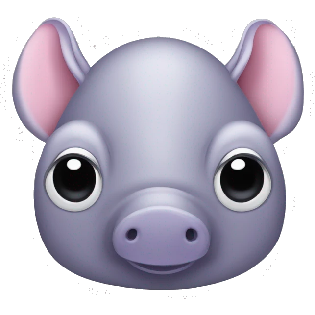 Lavender gray Pig armadillo isopod lobster fanned tail feathered tail pig armadillo darth Vader face emoji