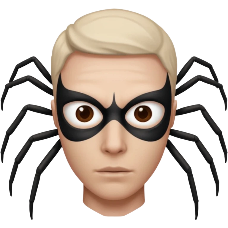 spider in face emoji