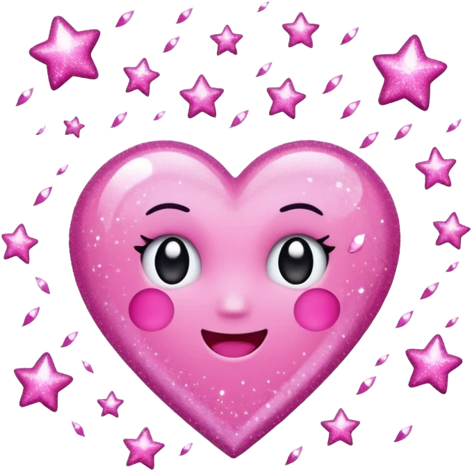 Pink glittery shower  emoji