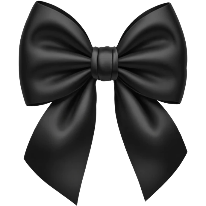 Black bow emoji