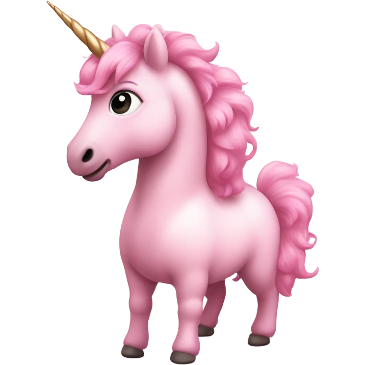 Unicorn light pink baby emoji