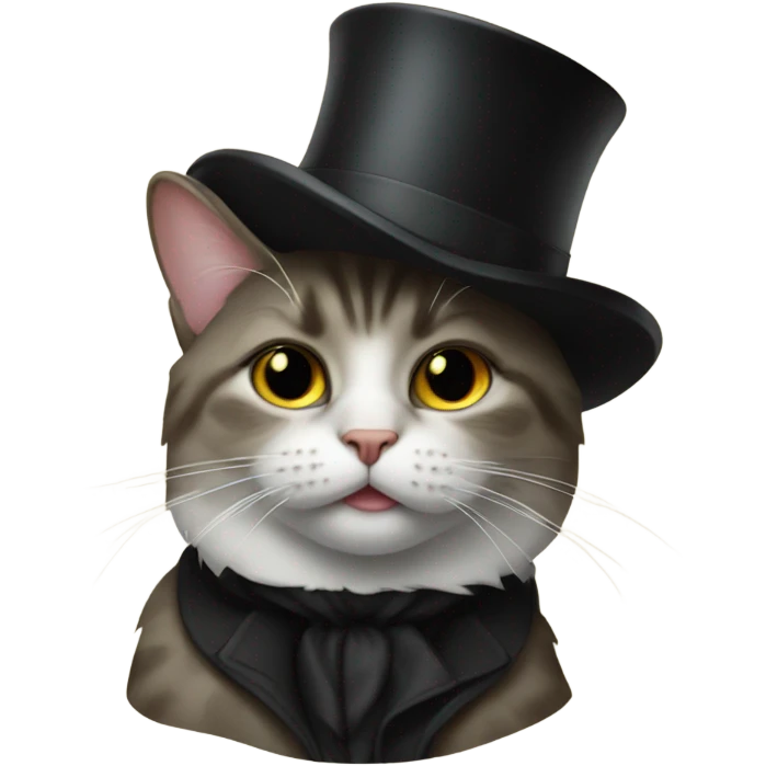 cat with a tophat emoji