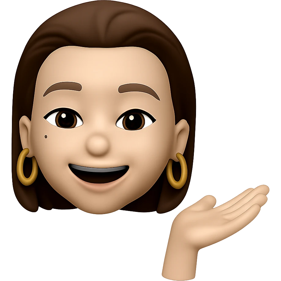 keep only the woman with golden earring rings in the same style emoji