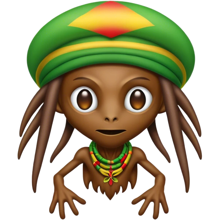 Rasta alien emoji