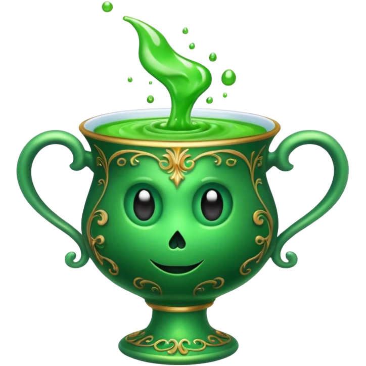 evil poison in elegant cup emoji