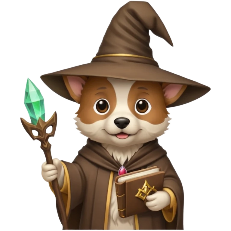Dog wizard emoji