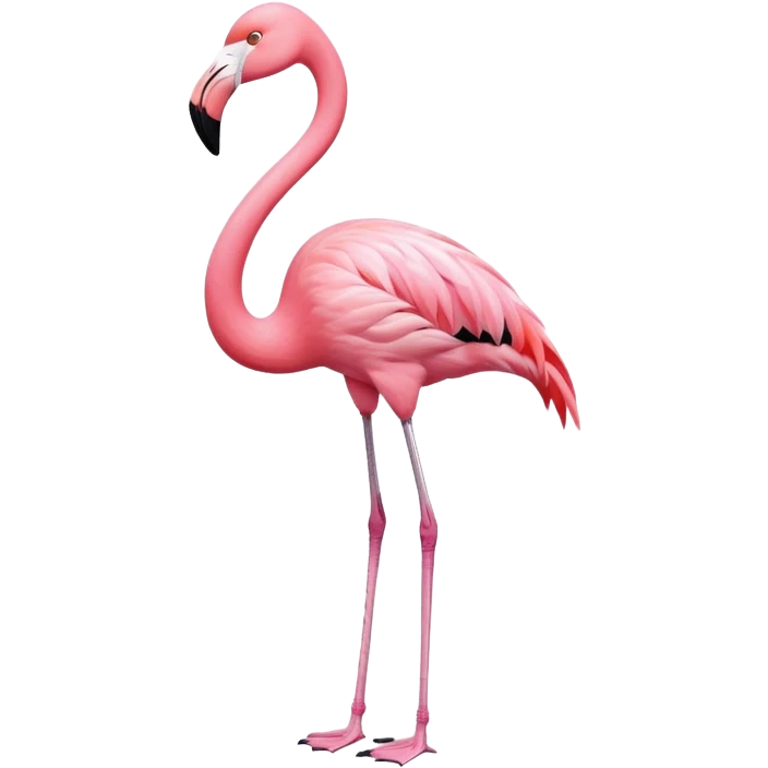 Flamingo, front view emoji