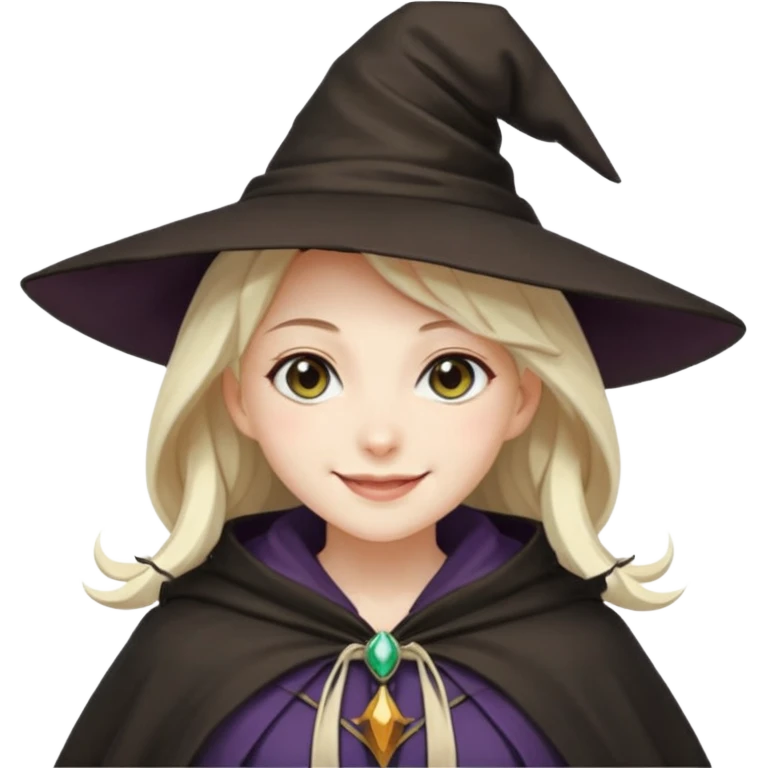 crie uma bruxinha de anime emoji