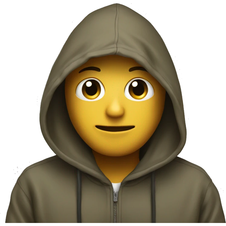 Dod wearing hoodie emoji