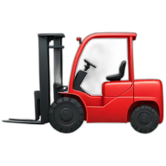 Forklift in red emoji