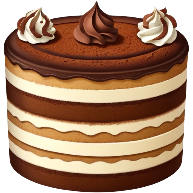A slice of tiramisu cake emoji