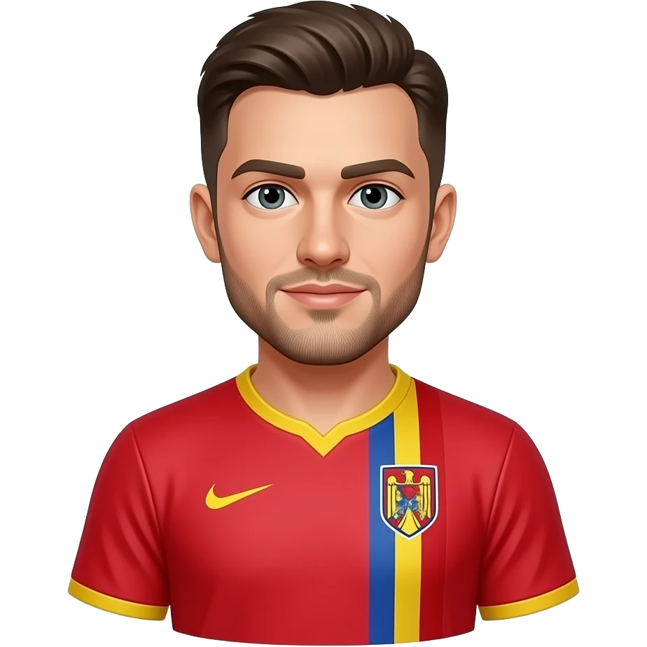 haz a Sid con forma de persona con la camiseta de la seleccion de Rumania emoji