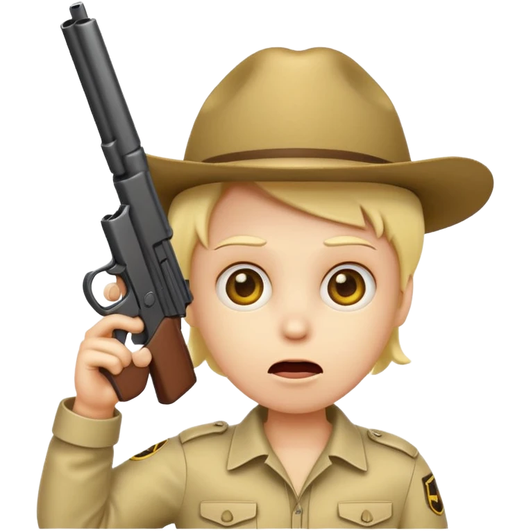 Emoji killing itself with a gun  emoji