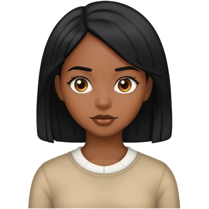 black go black girls head emoji