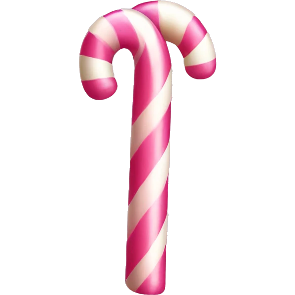 Pink candy cane emoji