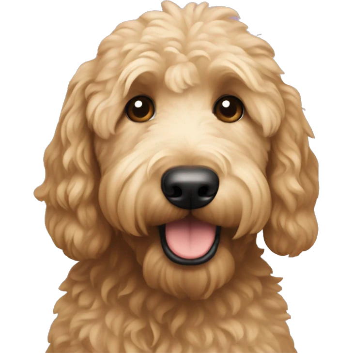 goldendoodle dog emoji