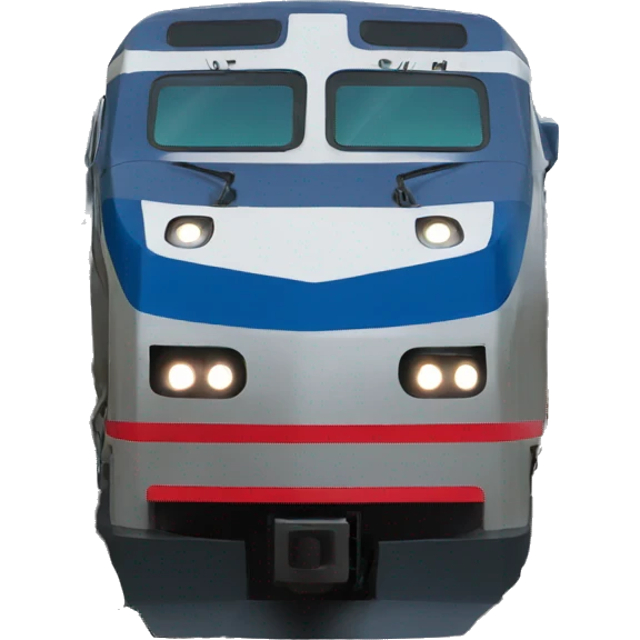 Amtrak train  emoji