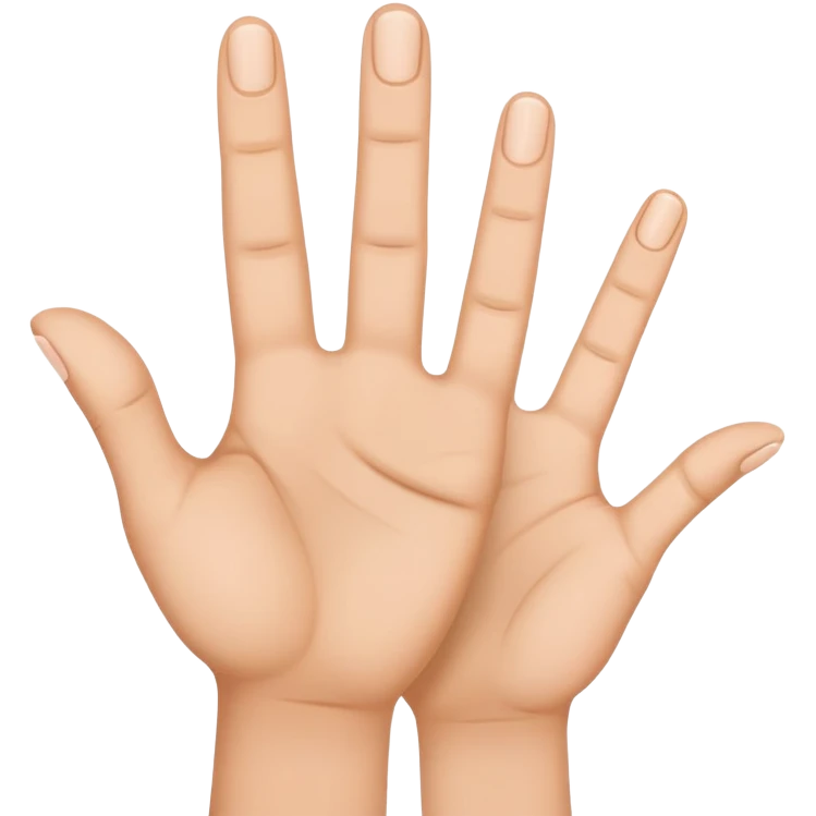 Hand stretching out all fingers but ONE emoji