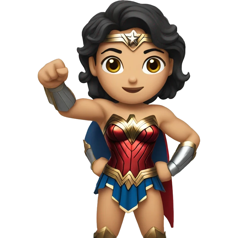 wonder woman raising thumb emoji