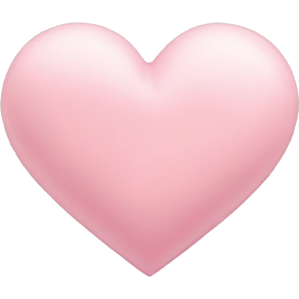 Pastel pink heart emoji