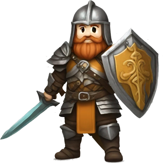 dwarven rune knight with a greatsword emoji