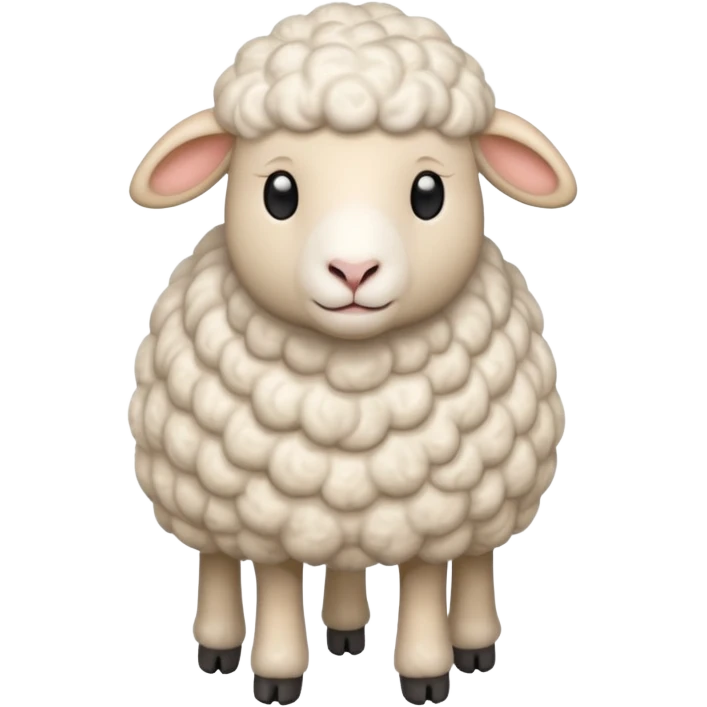 High resolution of   realistic full body sheep without distorted , no extra hybrid emoji