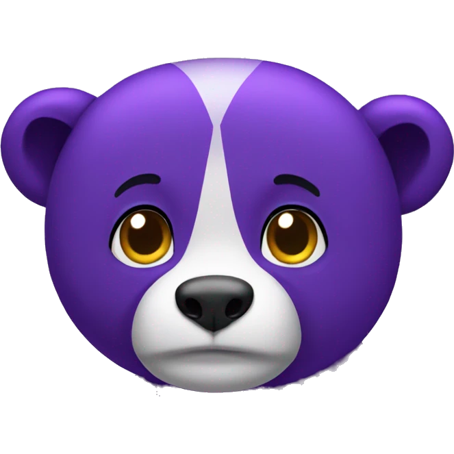 Oso morado  emoji