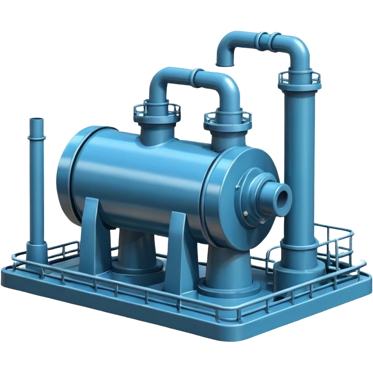 oil pumping station steel shiny emoji